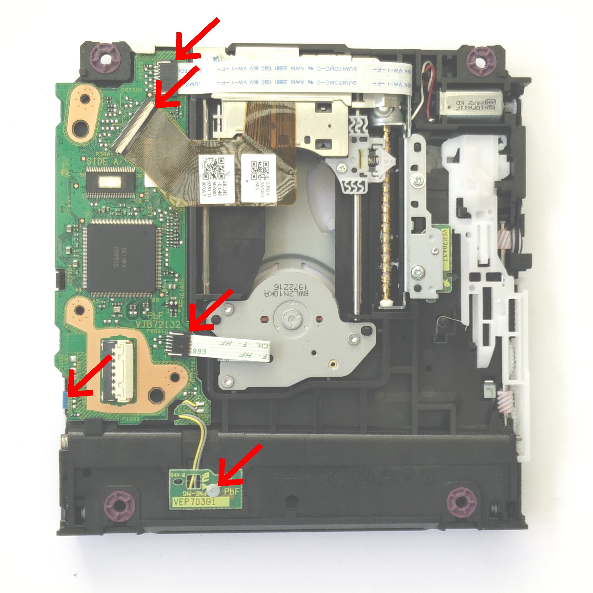 Nintendo Wii U RDDKL034ND Optical Disc DVDLaufwerk Replacement DVD